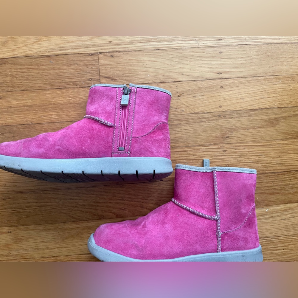 Pink Suede UGG Booties